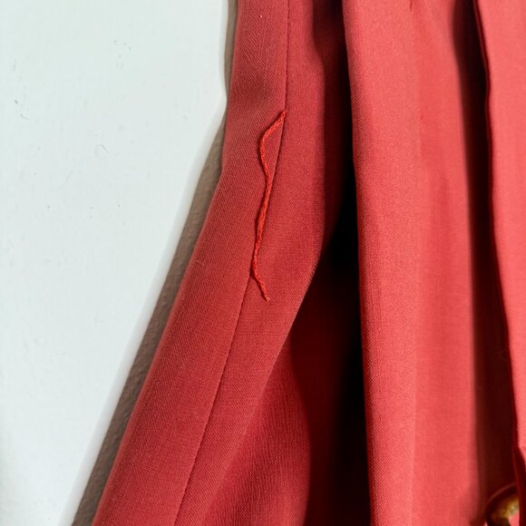 C/MEO COLLECTIVE | Sample High Waisted Wide Leg Trousers in Rust Red - Small - Picture 4 of 8
